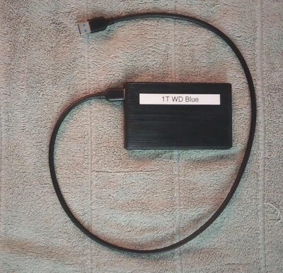 WD Western Digital 1T BLUE  USB 3.0 External HDD  - Image 1 of 2