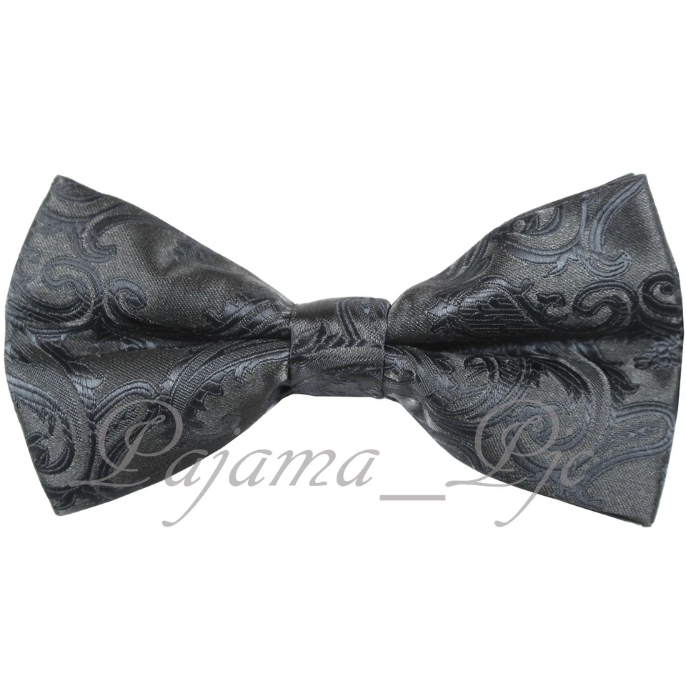 Новые мужские прямой вырез официальный галстук-бабочка пейсли микрофибры предварительно завязанный галстук-бабочка только - Изображение 1 из 1