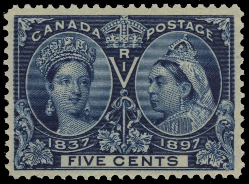 CANADA 54 - Queen Victoria "Diamond Jubilee "Deep Blue (pb18481) $100 - Image 1 of 1