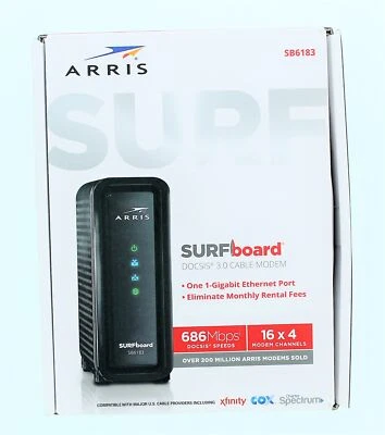 Arris Surfboard DOCSIS 3.0 Cable Modem SB6183 - Image 1 of 3