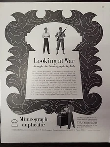 Mimeograph Vervielfältiger 1943 Glücksmagazin 2.WK Print Werbung Soldaten - Bild 1 von 2