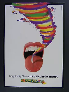 Chewy Spree Candy Color Promotional Promo Advertising Postcard - Picture 1 of 2