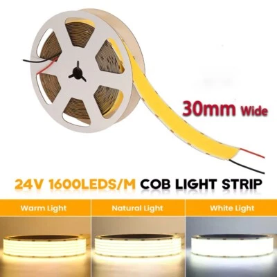 COB LED Strip Light 30MM Wide 5 Rows LED Tape Light For Commercial Home Lighting - Image 1 of 4