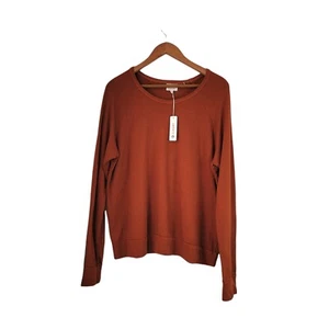 Sundry Sweatshirt size 4 Pullover Long Sleeve Sweater Brown crew neck women's  - Picture 1 of 9