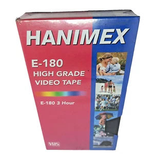 VHS Band 180 Videorecorder VHS Bänder Hanimex E-180 VHS hochwertiges Videoband - Bild 1 von 7