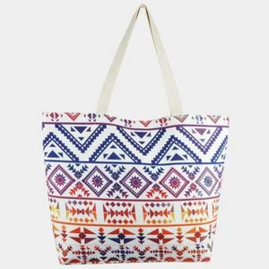 NEW Red Orange Purple Southwest Desert Sunset Canvas Tote Shoulder Bag Handbag - Picture 1 of 2