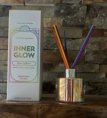 New Williams-Sonoma Trevor Project Inner Glow Reed Diffuser 3.4oz. Citrus Amber - Image 1 of 4