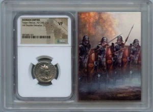 Trajan Decius, AD 249-251 ROMAN AR Double-Denarius NGC VF20 Story Vault - Picture 1 of 2