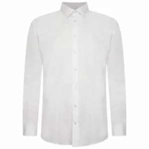 Camisa formal de algodón con cuello de camisas informales lisas talla king French Connection para hombre - Imagen 1 de 11