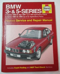 Haynes - BMW 3- & 5- Series / Petrol / Service & Repair Manual 444 - Picture 1 of 7