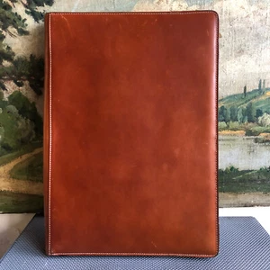 Vintage 1970s 80s T Anthony Leather Laptop Sleeve Case Envelope Zip Around - Picture 1 of 12