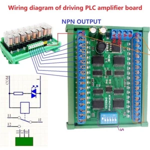 Controller Modbus DC 12V 24V 32ch RS485 RTU PLC DIN35 relè scatola ferroviaria driver LED - Foto 1 di 11