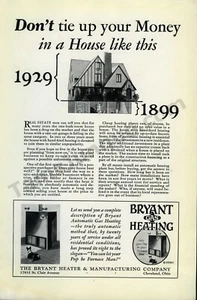 Horno de calefacción de gas Bryant 1929 gran anuncio impreso idea de decoración de pared (1667) - Imagen 1 de 1