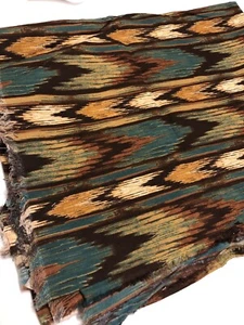 26” x 43” 100% Cotton Fabric David Textiles Southwest warm shades teal, quilting - Picture 1 of 5