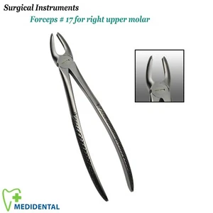 Pinzas de extracción de dientes Fig.17 Nuevas herramientas quirúrgicas Zahnzangen para el molar superior CE - Imagen 1 de 4