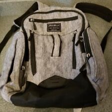 Eddie Bauer First Adventure Diaper bag Backpack Grey Insulated waterproof FS