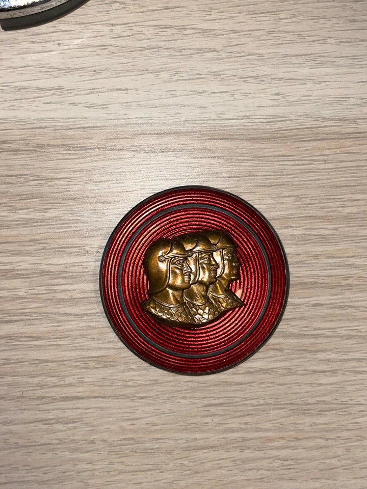 Nuevo de Lote Antiguo 1930 1937 Graham Paige Brothers Coche Porcelana Capucha Adorno Emblema Foto 1 de 3