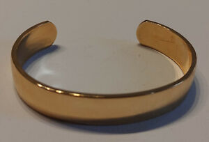 Goldfarbenes Armreif, Armband  12 mm breit