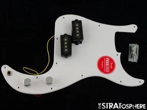 Fender Squier Sonic Precision P Bass LOADED PICKGUARD, Prewired White - Picture 1 of 2