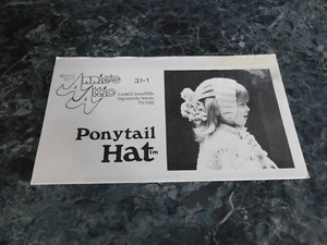 Annie's Attic Pony Tail Hat 31-1 - Picture 1 of 1