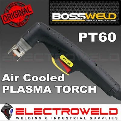 BOSSWELD PT60 Plasma Torch 6m, Euro Connection 60A 60 Amp Cutter, 94.0016 - Image 1 of 4