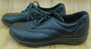 SAS Walk Easy Walking Shoe Diabetic Oxford Lace-Up Black Sneakers Womens 9M USA - Picture 1 of 10