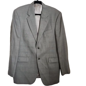 Stafford Men's Suit Blazer Jacket 40 Long 100% Wool Two Button Beige - Picture 1 of 11