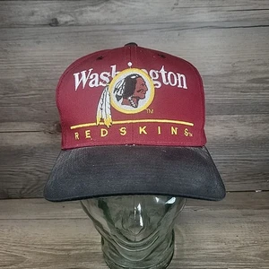 Vintage Washington Redskins Snapback Mütze Eastport 90er Team NFL weinrot schwarz indisch - Bild 1 von 10