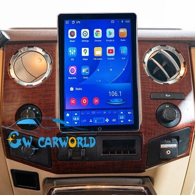 For 06-14 Ford F-250 F-350 Super Duty Wireless Double Din Rotated Stereo CarPlay - Image 1 of 4