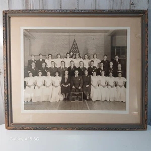 Fotografía de colección de enero de 1942 Queens clase B/W 18" X 10" - Imagen 1 de 6