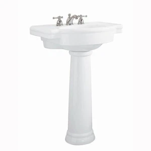 American Standard 0066.000 Pedestal Base Only (Sink Sold Separate) - White - Picture 1 of 5