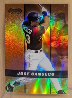 Bowman's Best Refractor #57 2000 José Canseco raro súper icónico premium Foto 1 de 2