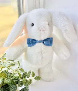 Vintage Hallmark Plush Standing Easter Bunny With Blue Bow, #64141, Excellent - Picture 1 of 5