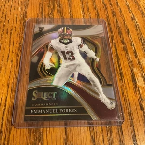 2023 Select Football Emmanuel Forbes PRIZM CLUB LEVEL DIE-CUT #270 Commanders RC - Bild 1 von 4