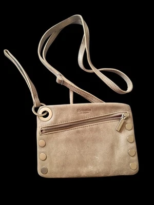 Hammitt Лос-Анджелес серый кожаный клатч через плечо кошелек с ремешком олова Nash - Изображение 1 из 4