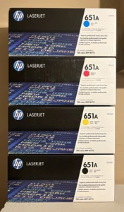 Genuine HP 651A CMYK CE340A CE341A CE342A CE343A New Sealed Boxes 2024 - Picture 1 of 13