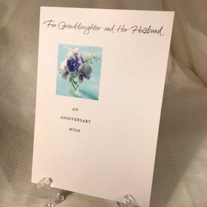 Vintage Hallmark Jubiläumskarte für Enkelin und Ehemann  - Bild 1 von 4