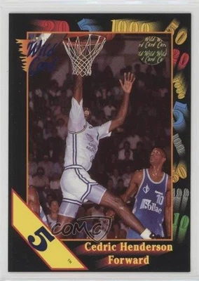 1992 Wild Card Collegiate 5 Stripe Cedric Henderson #87 - Image 1 of 2