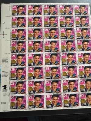 Scott #2721 Sheet of 40 29¢ Elvis Stamps Sheet M, OG, NH (1993) - Image 1 of 2