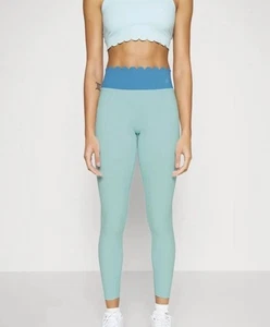 Neu mit Etikett Elevenus Williams Pretty Power blaue gewellte Leggings Größe M Tennis - Bild 1 von 11