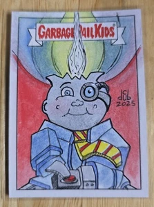 2025 GPK Worst Garbage Pail KIDS SP 1/1 ADAM BOMB SKETCH CARD DVB-25 ARTIST - Picture 1 of 2