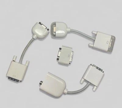 SPECIAL LOT Genuine Apple DVI to Video Composite x1 & DVI to VGA x3 Adapters - Image 1 of 4