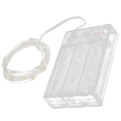 Photo Clip Light String Clip String Lamp Light With 200LEDs 60 Transparent Clips - Image 1 of 4