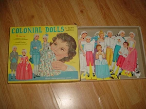 De colección - 60s-70s - Muñecas de papel - Ropa recortada - 1960 COLONIAL - Original - Imagen 1 de 1
