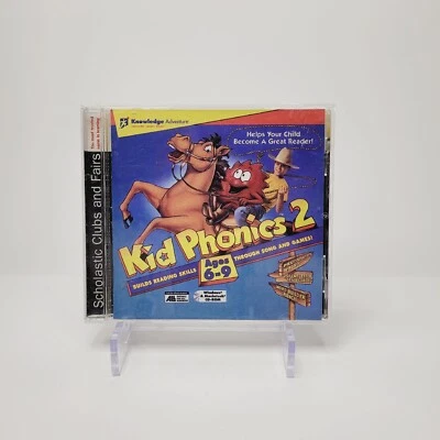 1996 Kid Phonics 2 Reading Songs Davidson PC CDROM Ages 6 9 Kids Learning 95 3.1 - Image 1 of 3