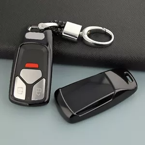 Funda protectora TPU brillante para llave de coche negra para Audi A4-B9 A5 Q5 Q7 TT - Imagen 1 de 9