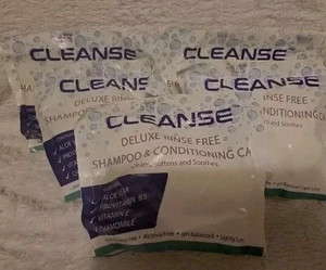Cleanse Deluxe Rinse Free Shampoo & Conditioning Caps 5 Caps. Free Ship! - Picture 1 of 4