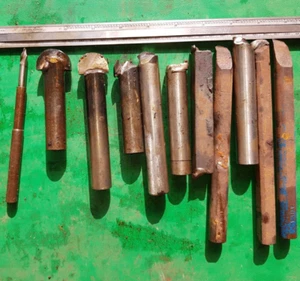 11x assorted Turning tools & Boring Bars some brazed with HSS bits. - Picture 1 of 4