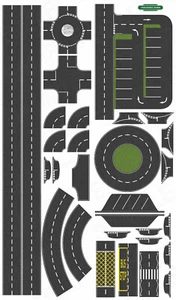 Road Layout - OO Gauge - 80mm wide Roads - Model Railway - Larger Version - Picture 1 of 3