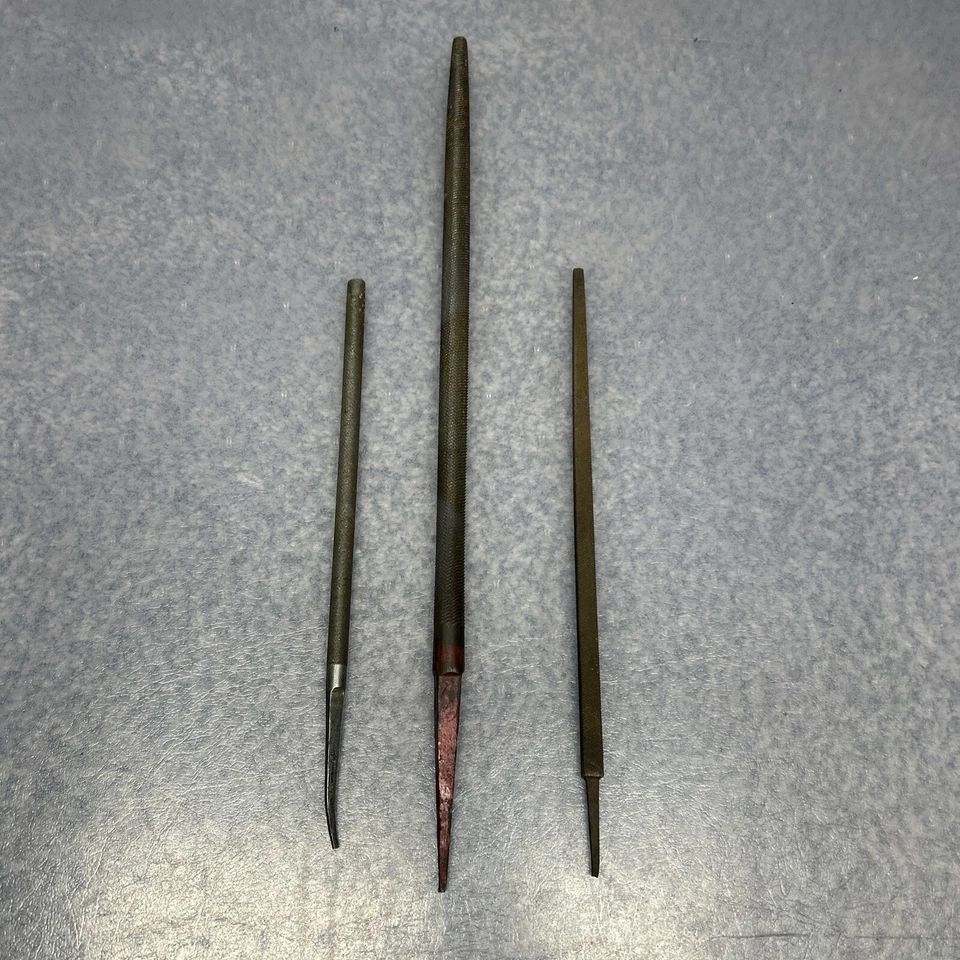 Vintage Metal Files/lot Of 3/simonds Bastard/unbranded - Image 1 of 2